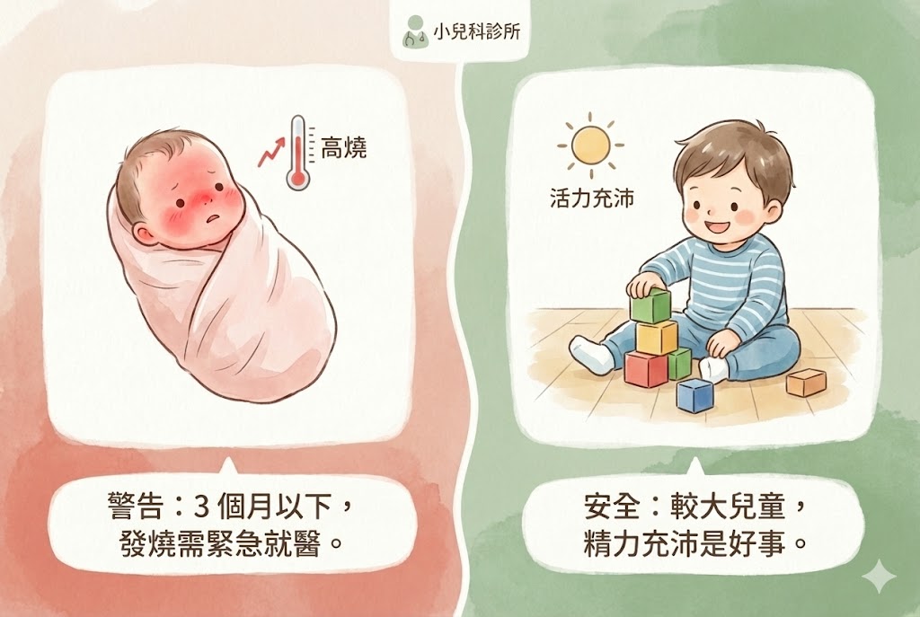 兒童發燒分齡處理原則