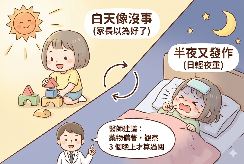 哮吼日輕夜重特性
