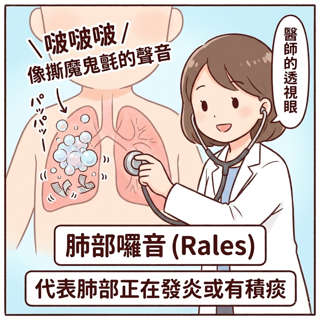 醫師聽診示意圖