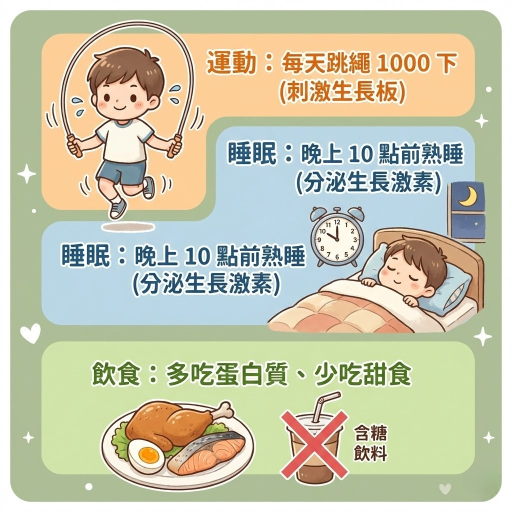 周易宣醫師長高處方_生長激素與生活作息建議