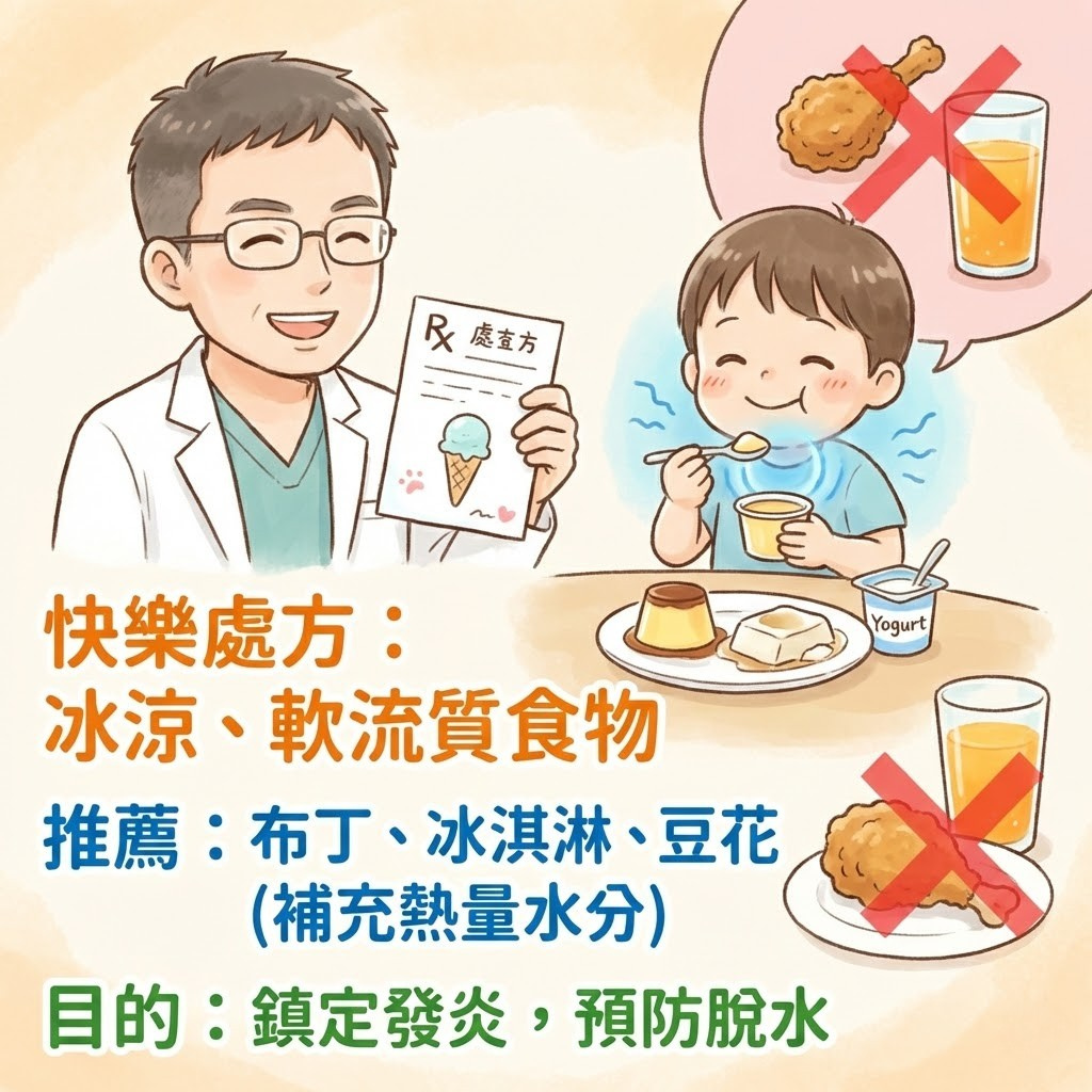 喉嚨痛飲食建議_冰淇淋布丁緩解疼痛