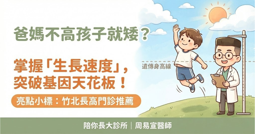 新竹竹北長高門診推薦_周易宣醫師_突破身高基因天花板